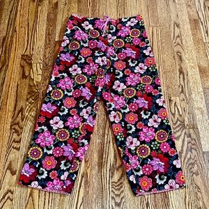 Vintage Vera Bradley pajama pants mod floral pink pattern size medium